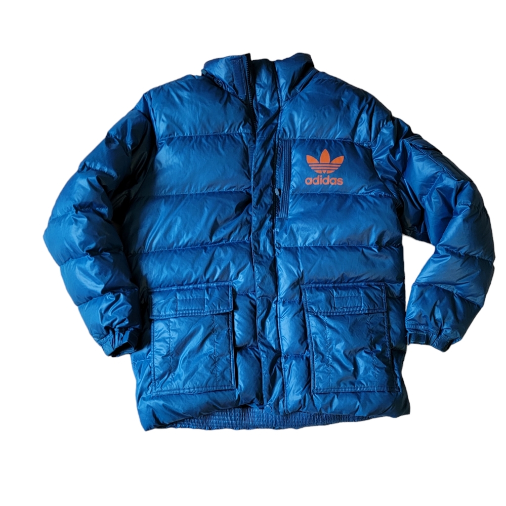 Adidas Blue Puffy Coat